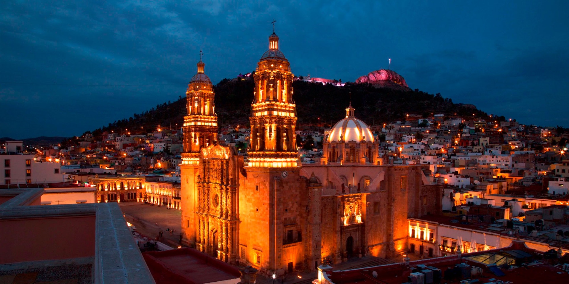 Catedral de Zacatecas de noche